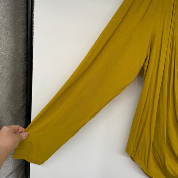 Mustard Wrap Blouse - Picture 5 of 8